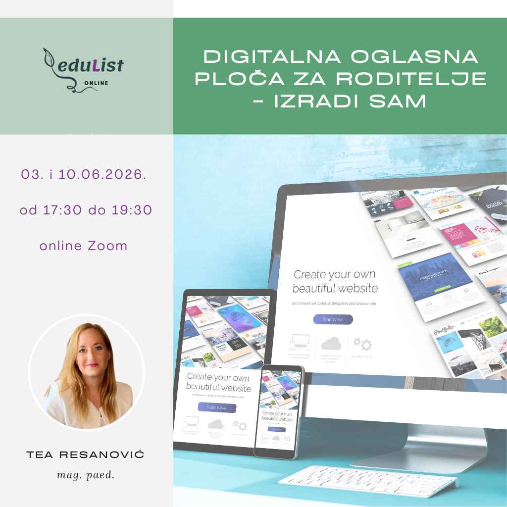 digitalna oglasna ploča za roditelje u vrtiću primjer digitalne oglasne ploče za roditelje edukacija digitalni alati za odgojitelje komunikacija vrtić roditelji digitalna oglasna ploča