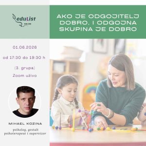 odgojitelj dobro i profesionalna dobrobit