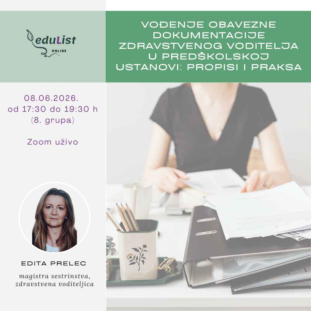 Edukacija za zdravstvene voditelje o vođenju zdravstvene dokumentacije u vrtićima