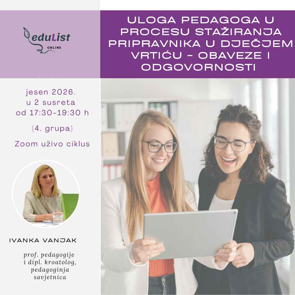 Mentoriranje pripravnika u vrtiću - edukacija