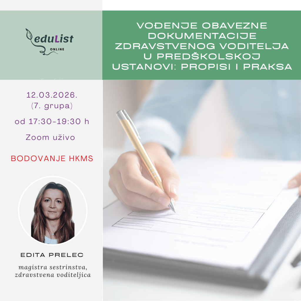 Edukacija za zdravstvene voditelje o vođenju zdravstvene dokumentacije u vrtićima