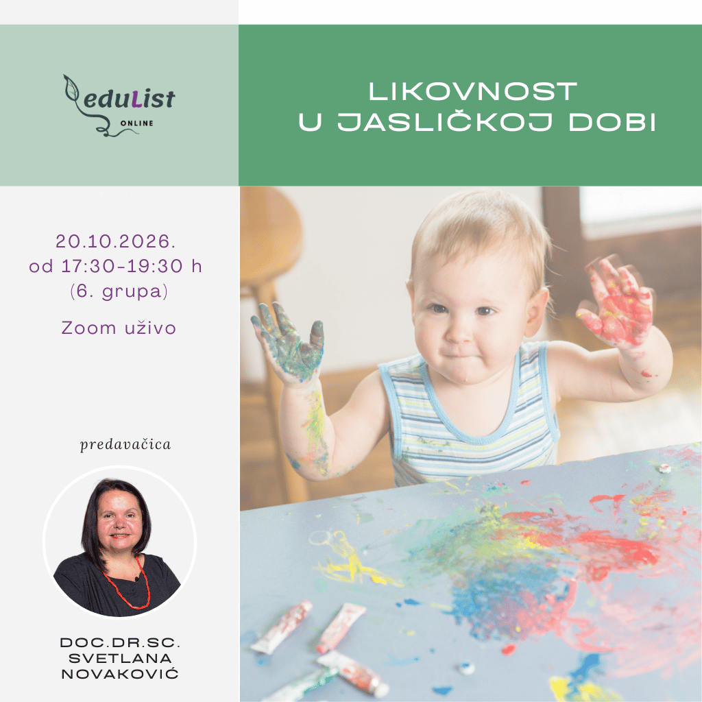 Likovnost u jaslicama – online edukacija za odgojitelje