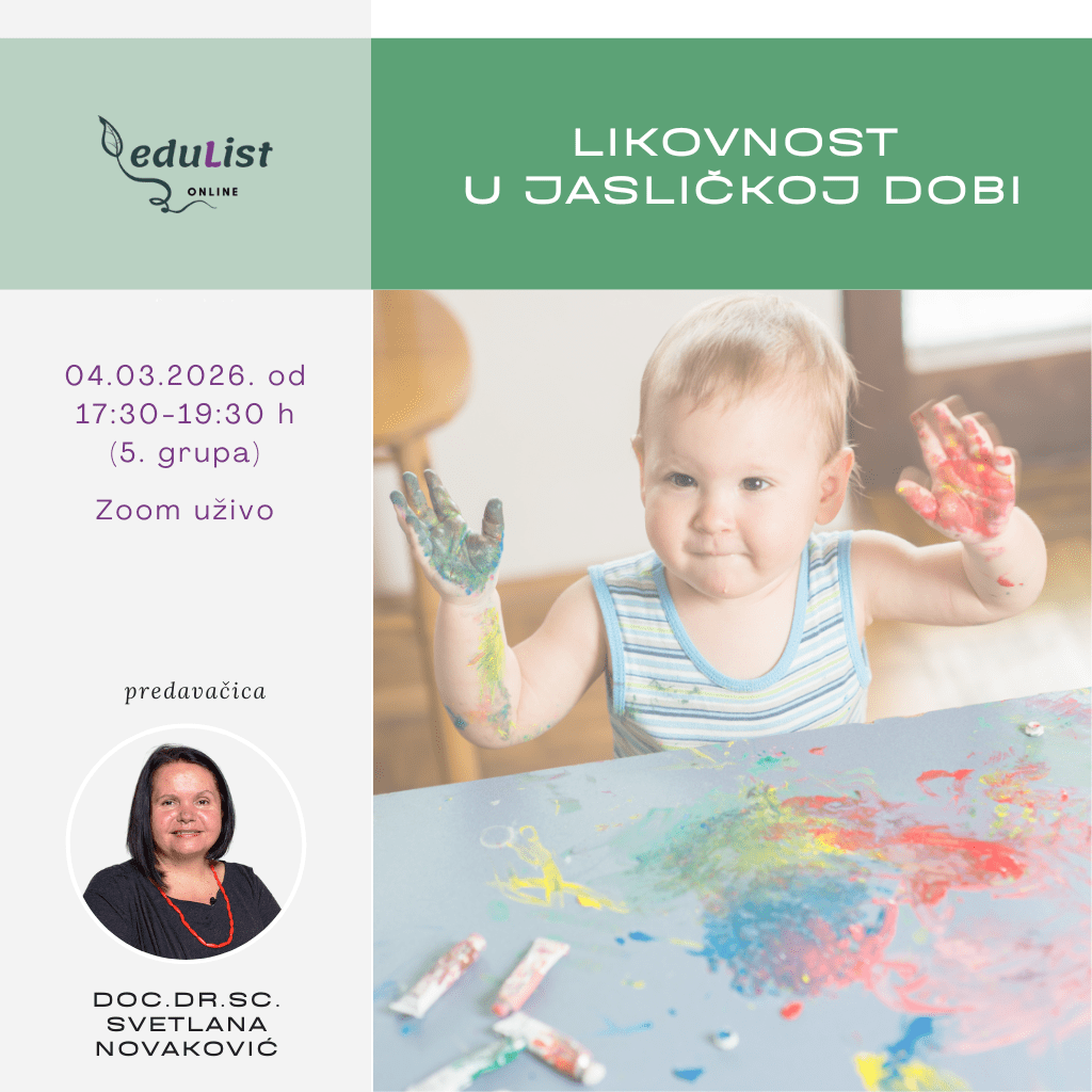 Online edukacija Likovnost u jaslicama za odgojitelje