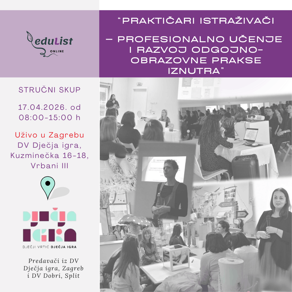 stručni skup odgojitelji DV Dječja igra, EduList, edukacija, vrtić