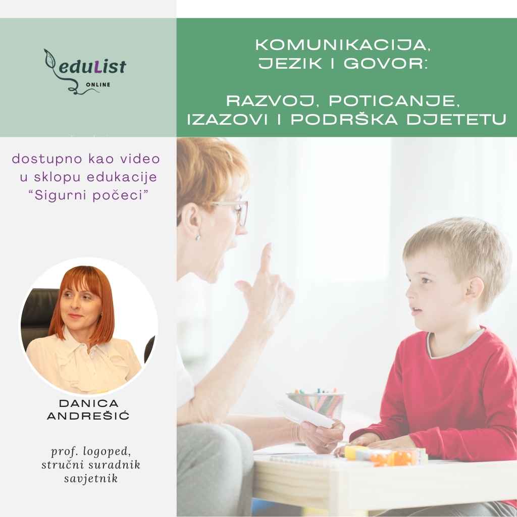 jezik i govor, odgojitelj