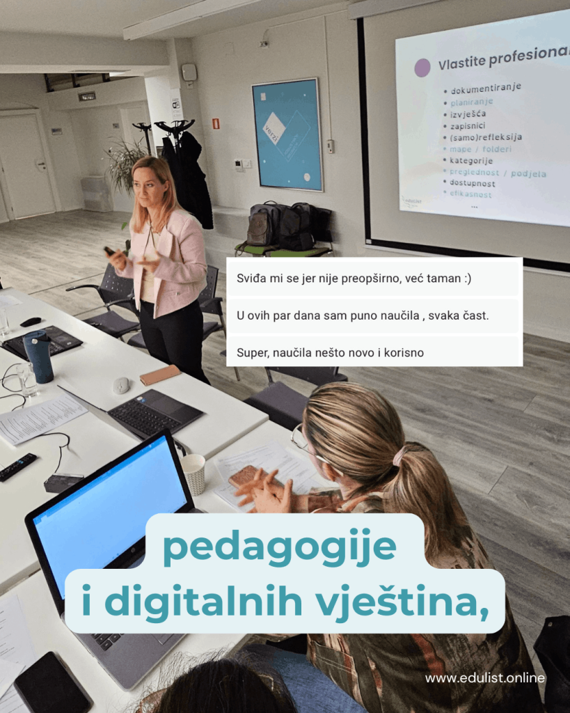 primjer digitalne oglasne ploče za roditelje
