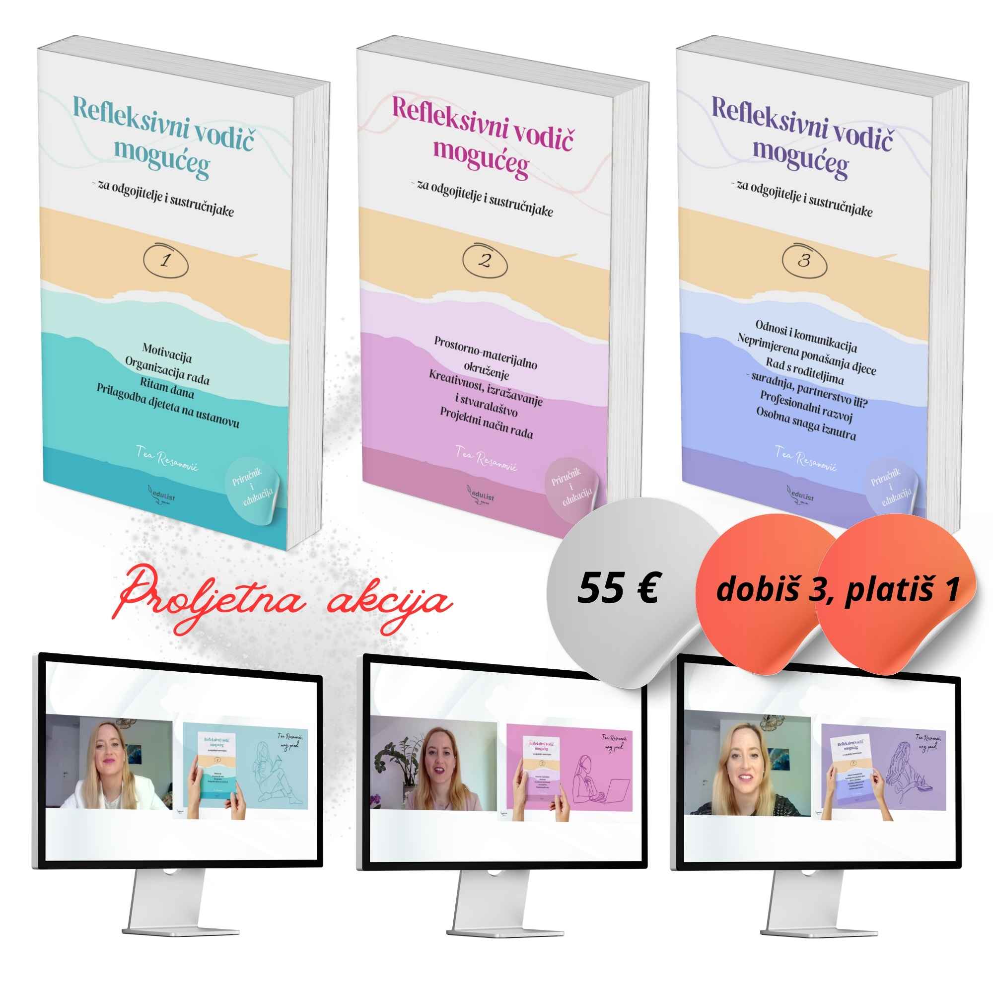 Refleksivni priručnik vodič mogućeg 1, 2, 3 za odgojitelje i sustručnjake - i edukacija Tea Resanović, EduList