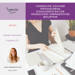 Online edukacija Vođenje knjige pedagoške dokumentacije